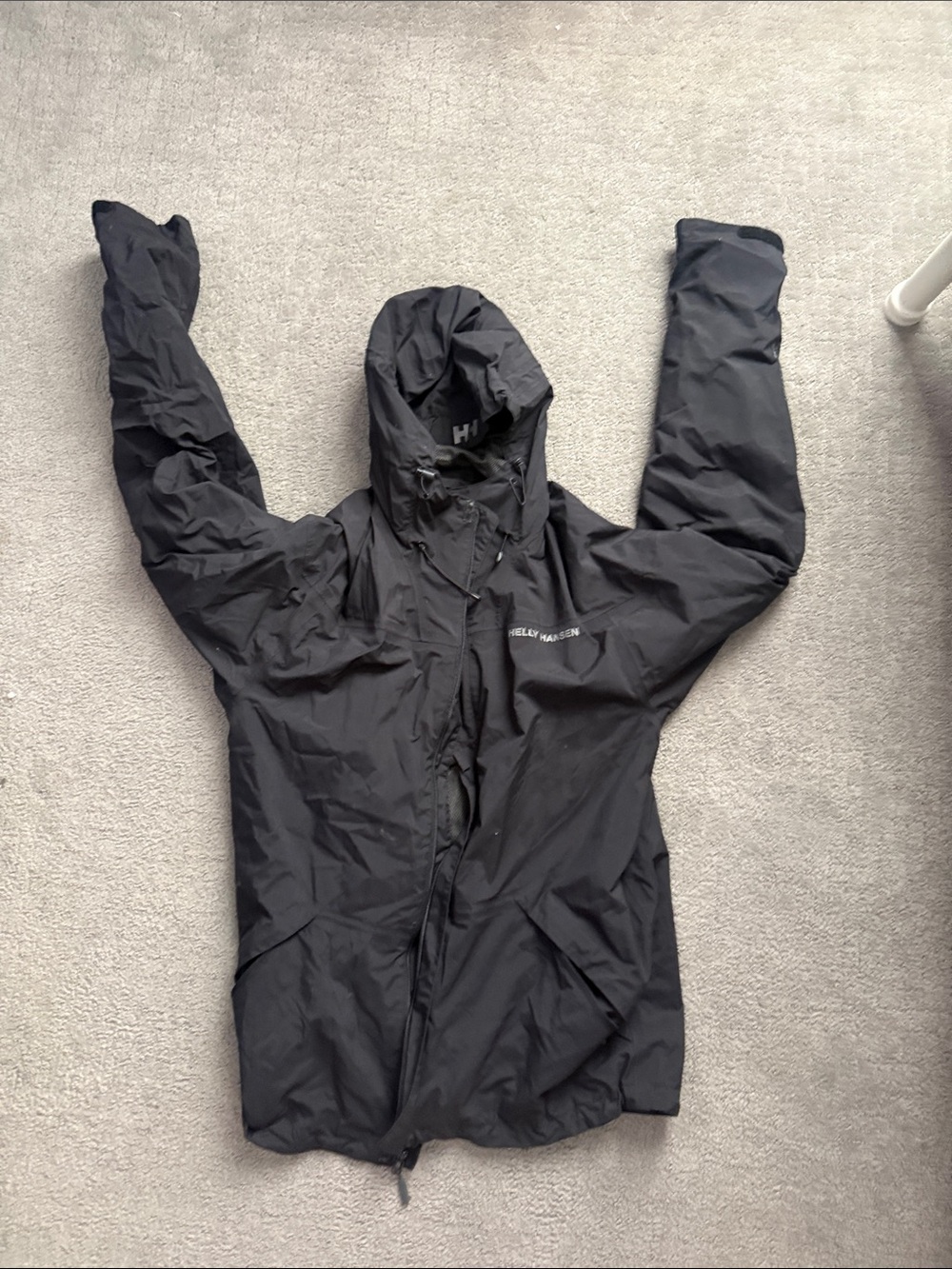 Helly Hansen Black Men’s Hooded Raincoat